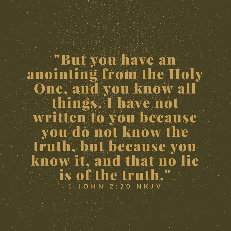 Where can you find an explanation of the power of the anointing?